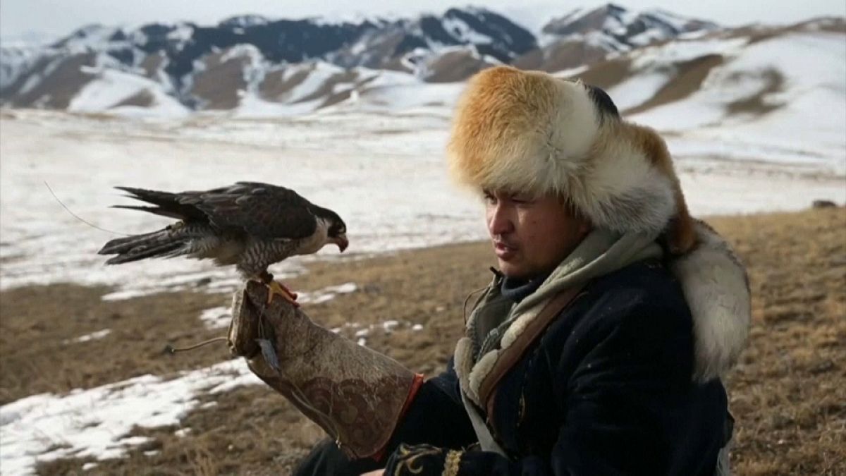 صيد وتربية الصقور في كازاخستان
