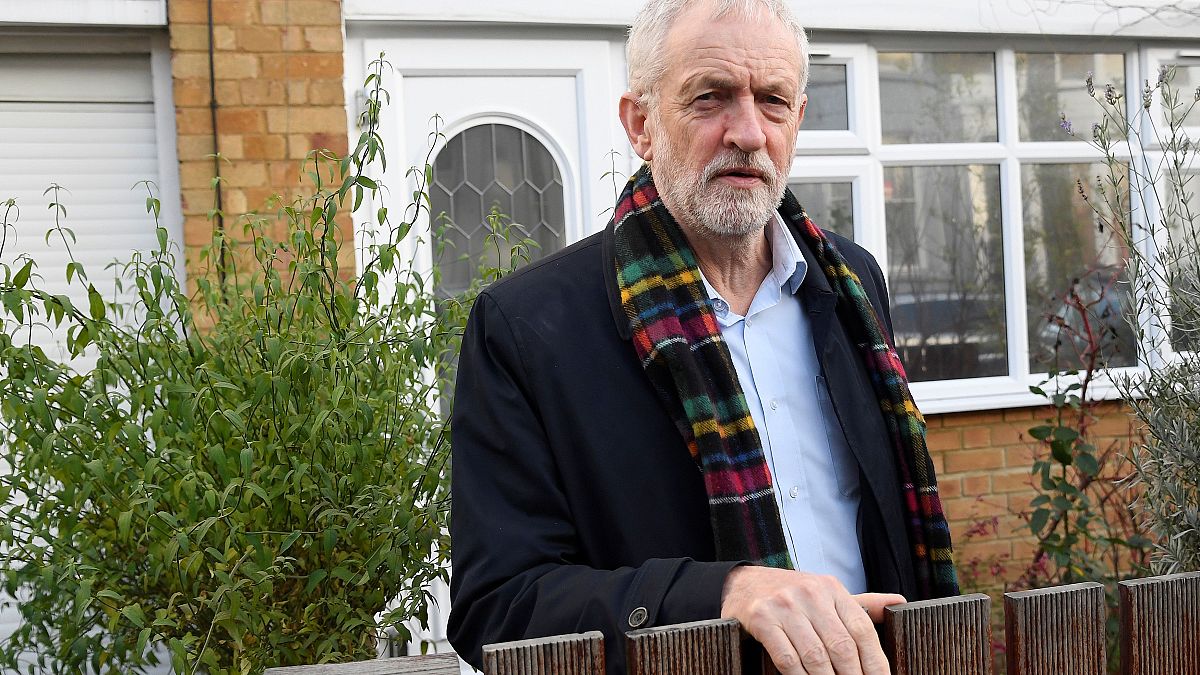 Britain's Labour Party leader Jeremy Corbyn is seen at his home in London, Britain, December 14, 2019. 