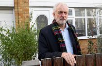 Britain's Labour Party leader Jeremy Corbyn is seen at his home in London, Britain, December 14, 2019.
