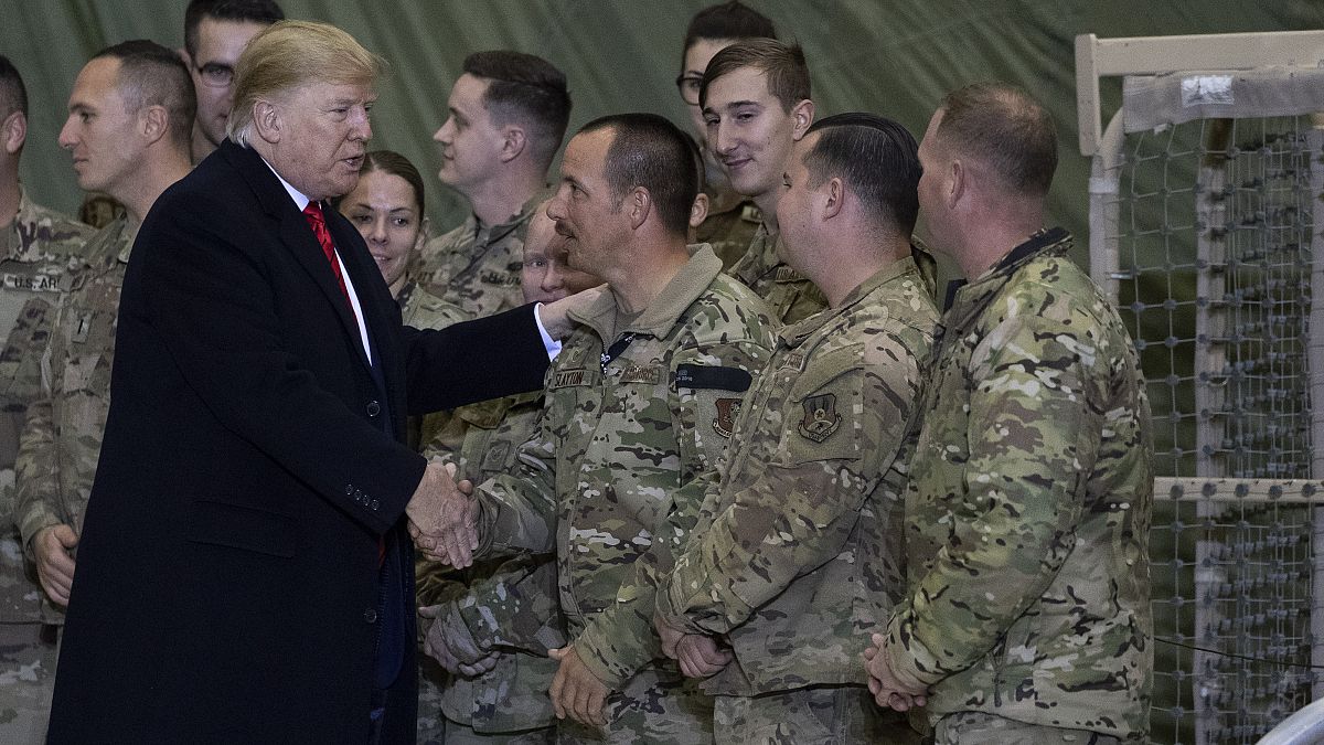 دونالد ترامپ در سفری که سال گذشته به افغانستان داشت