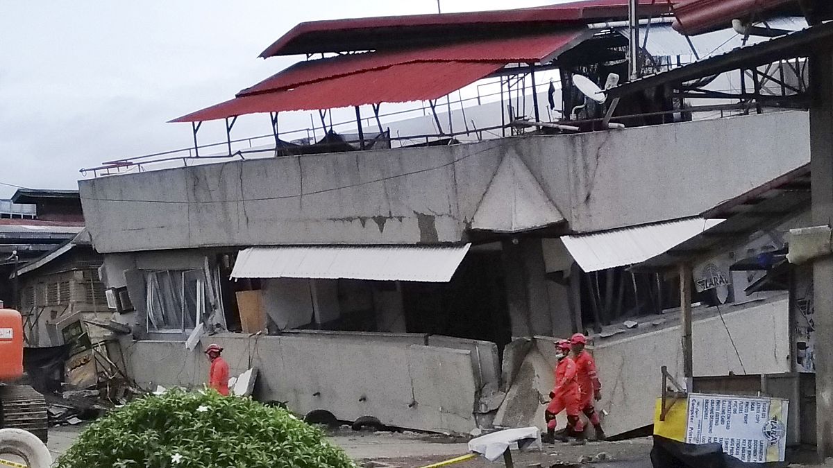 أضرار تسبب بها زلزال ضرب الفلبين في 2019