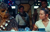 Chewbacca, Rey e Finn nell'ultimo Star Wars, L'ascesa di Skywalker
