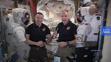 Astronauts conduct health experiment and spacewalk at International Space Station