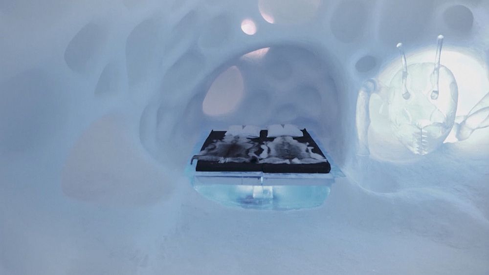 Suède : le Kiruna Ice, un hôtel de glace sculpté par des artistes