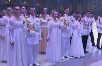 Ο χορός των στρατιωτικών δοκιμων στο Κρεμλίνο