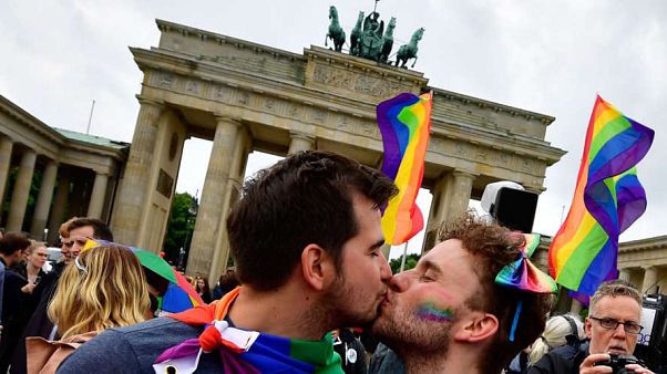 Berlin'de eşcinsel bir çift Berlin'de eşcinsel bir çift