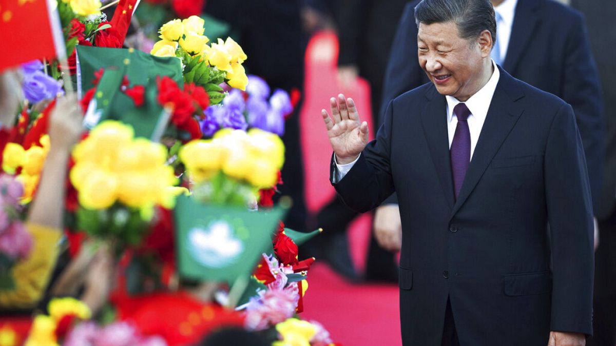 Xi Jinping à chegada a Macau