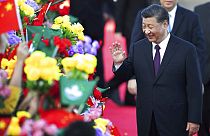 Xi Jinping à chegada a Macau