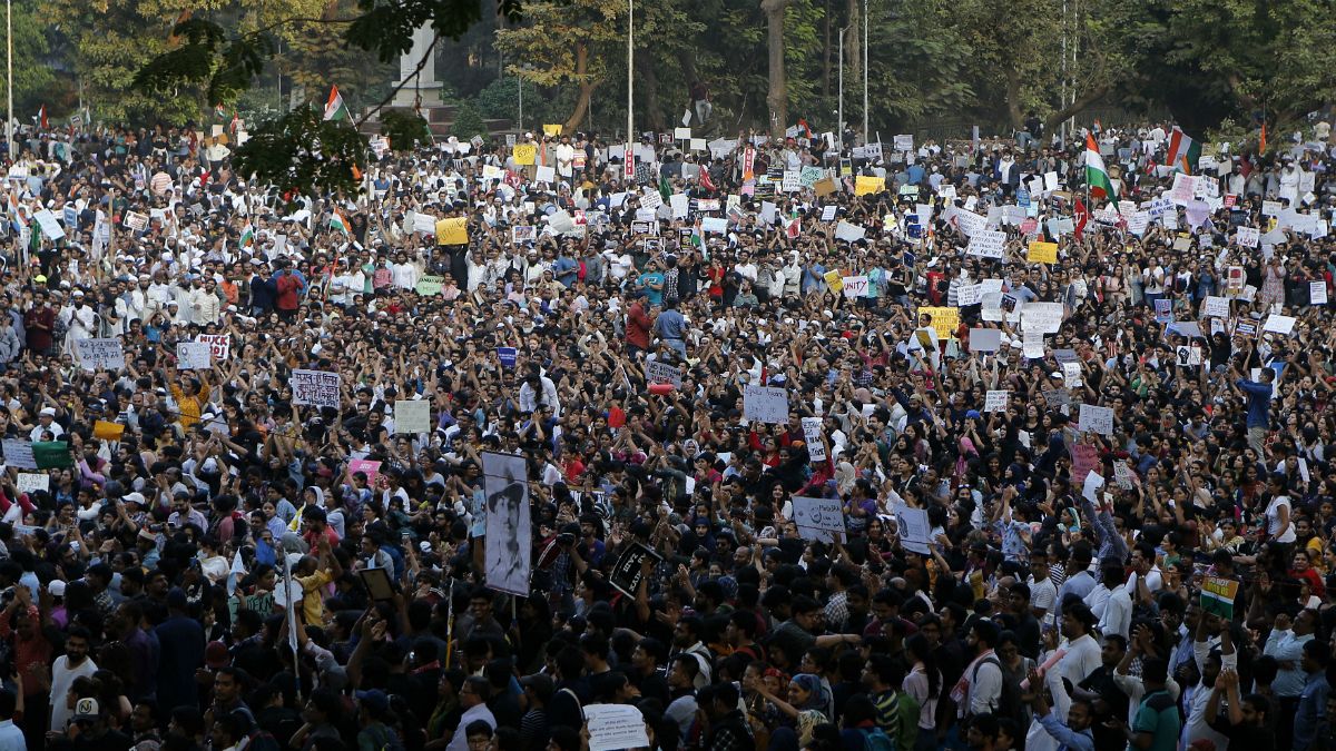 تظاهرات در بمبئی در اعتراض به قانون اعطای شهروندی