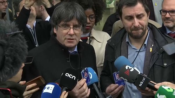 Carles Puigdemont recoge el acta de eurodiputado en el Parlamento Europeo Carles Puigdemont recoge el acta de eurodiputado en el Parlamento Europeo