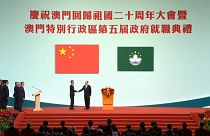 Velada amenaza del presidente chino, Xi JInping, a Hong Kong en su visita a Macao