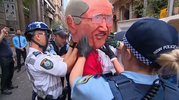 Protesta en Australia contra el cambio climático Protesta en Australia contra el cambio climático