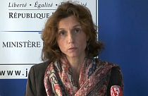 Lorient prosecutor Laureline Peyrefitte at a press conference to review the investigation into the case of Joel Le Scouarnec