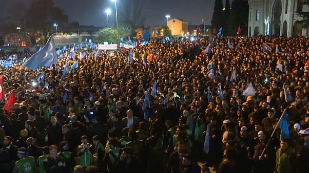 Proteste in Istanbul: Solidarität mit Uiguren Proteste in Istanbul: Solidarität mit Uiguren