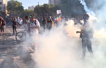 Protesters clash with Chile's police in Santiago