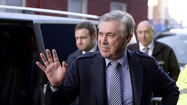 Primo giorno di Carlo Ancelotti a Liverpool, sponda Everton. Primo giorno di Carlo Ancelotti a Liverpool, sponda Everton.