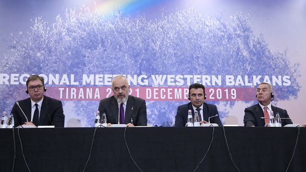 Western Balkan leaders discuss regional cooperation in 'little Schengen' meeting Western Balkan leaders discuss regional cooperation in 'little Schengen' meeting