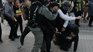 معترضان هنگ‌کنگ در حمایت از اویغور‌های چین تظاهرات کردند