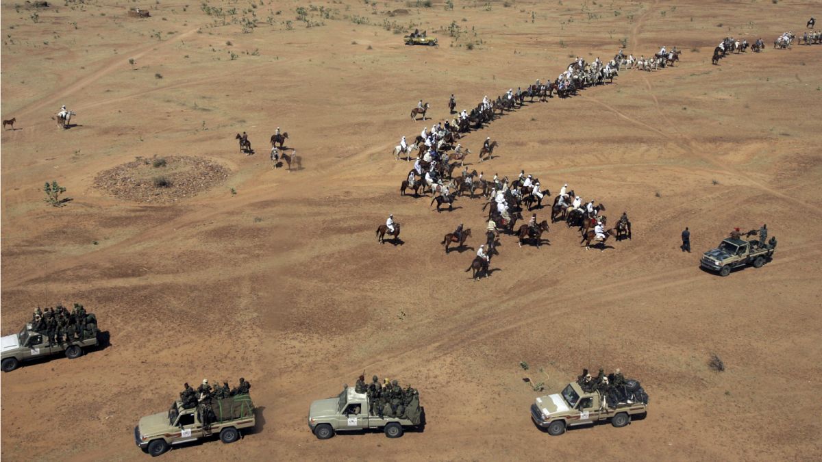 صورة لقوات الجنجويد في دارفور