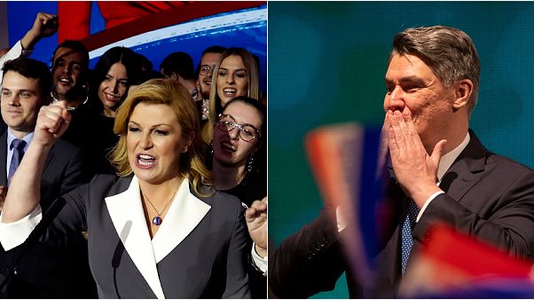 Hırvatistan'daki cumhurbaşkanlığı seçiminde ikinci tura Milanovic ile Kitarovic kaldı Hırvatistan'daki cumhurbaşkanlığı seçiminde ikinci tura Milanovic ile Kitarovic kaldı