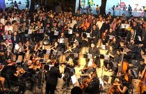 "Concierto de Navidad" ofrecido por la Sinfónica Migrante en Perú, el 21 de diciembre de 2019. 