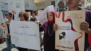 مظاهرة لوقف قتل النساء في بيت لحم- الضفة الغربية