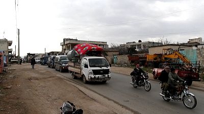Syria's Maaret al-Numan becomes ghost town as residents flee Idlib bombing