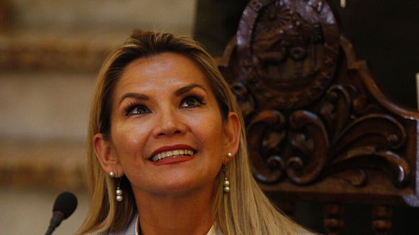 Bolivya Geçici Devlet Başkanı Jeanine Anez Bolivya Geçici Devlet Başkanı Jeanine Anez