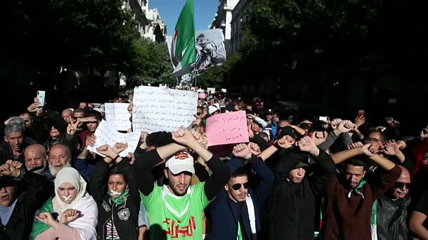 احتجاجات الجزائر تستمر في يوم الحداد على وفاة القايد صالح احتجاجات الجزائر تستمر في يوم الحداد على وفاة القايد صالح
