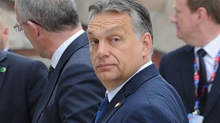 رئيس الوزراء المجري فيكتور أوربان قمة الناتو في وارسو، بولندا.
