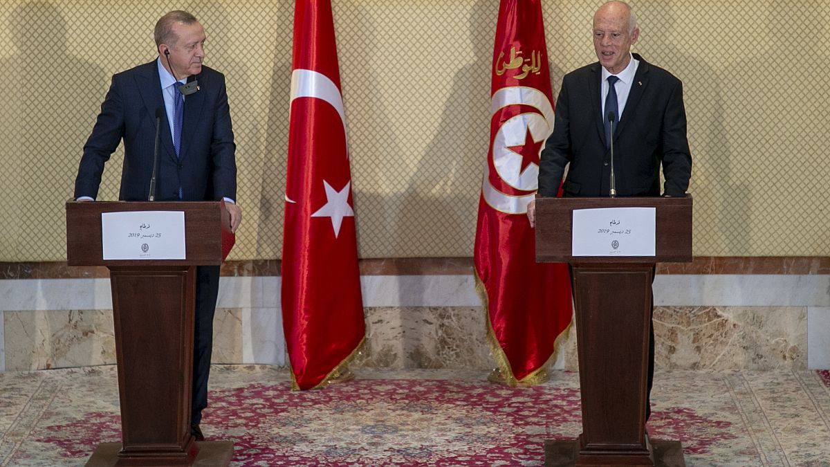 Türkiye Cumhurbaşkanı Recep Tayyip Erdoğan ile Tunus Cumhurbaşkanı Kays Said ortak basın toplantısı düzenledi