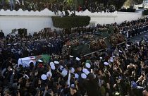 تشييع جثمان رئيس الأركان الجزائري السابق أحمد قايد صالح في الجزائر 25 ديسمبر 2019