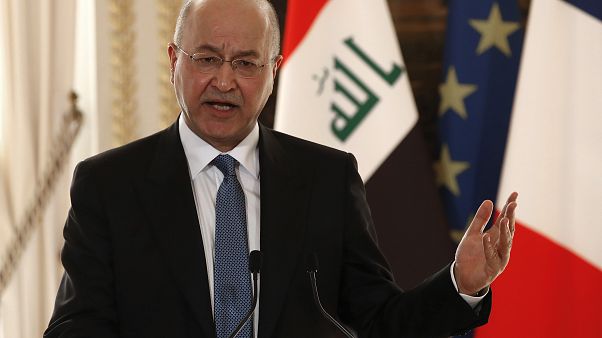 El presidente de Irak Barham Saleh El presidente de Irak Barham Saleh