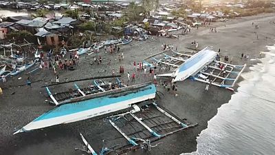 شمار قربانیان طوفان مرگبار کریسمس در فیلیپین به ۲۸ نفر رسید
