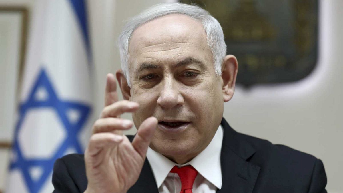 Benjamin Netanyahu lors d'une réunion de son cabinet le 15 décembre 2019