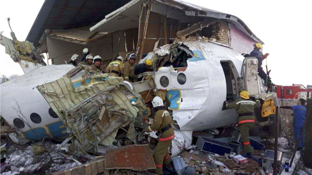 Flugzeugabsturz mit mindestens 15 Toten in Kasachstan