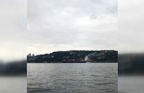 İstanbul Boğazı'nda kuru yük gemisi karaya oturdu