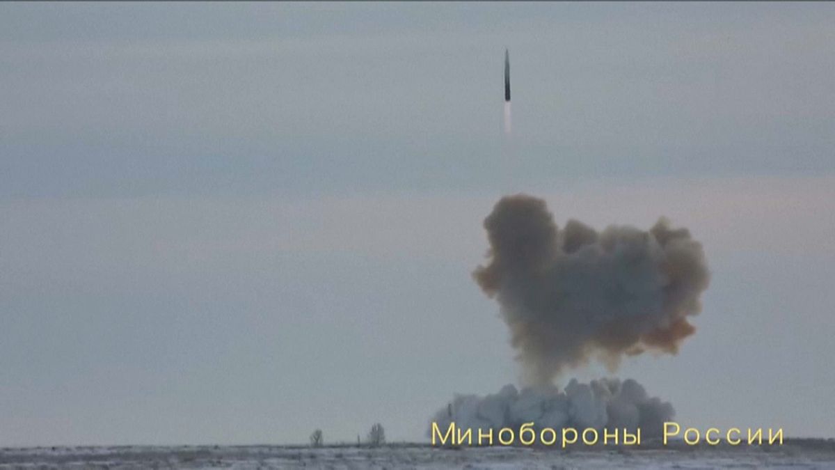 دخول الصاروخ الروسي أفانغارد الأسرع من الصوت الخدمة -موسكو -27 كانون الأول (ديسمبر) 2019 .