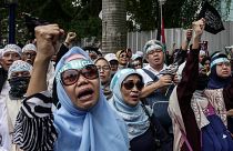 Endonezya'da Çin’in Uygurlara yönelik politikaları protesto edildi