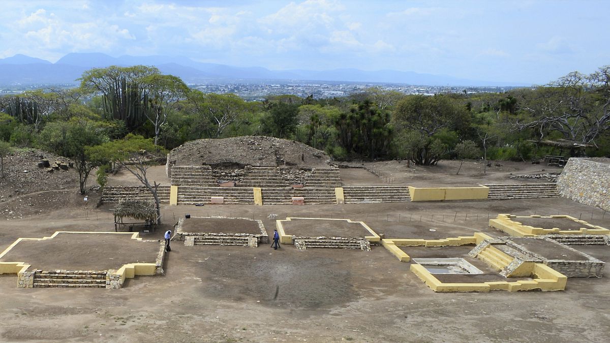 Meksika'nın Tehuacan kentinde bir arkeolojik kazı alanı