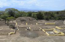 Meksika'nın Tehuacan kentinde bir arkeolojik kazı alanı