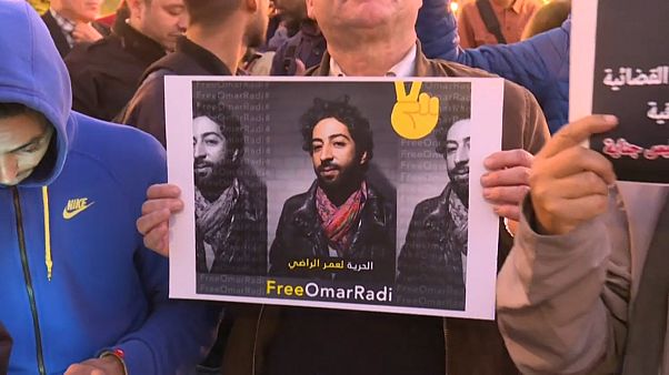 Les manifestants demandent la libération d'Omar Radi Les manifestants demandent la libération d'Omar Radi