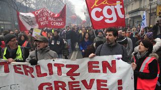 مسيرة لعمال فرنسا