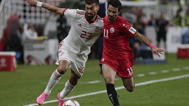 صورة من لقاء كأس آسيا لكرة القدم بين إيران واليمن في الإمارات العربية المتحدة 2019 صورة من لقاء كأس آسيا لكرة القدم بين إيران واليمن في الإمارات العربية المتحدة 2019