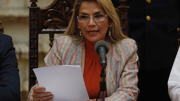 Bolivya Geçici Devlet Başkanı Jeanine Anez Bolivya Geçici Devlet Başkanı Jeanine Anez