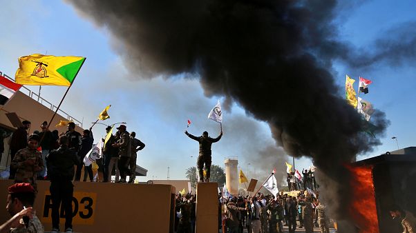 Explosión de ira chií contra la embajada de EEUU en Bagdad Explosión de ira chií contra la embajada de EEUU en Bagdad