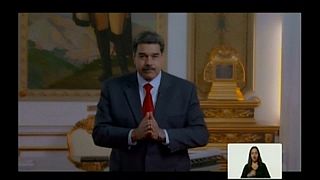 Nicolás Maduro en el Palacio de Miraflores