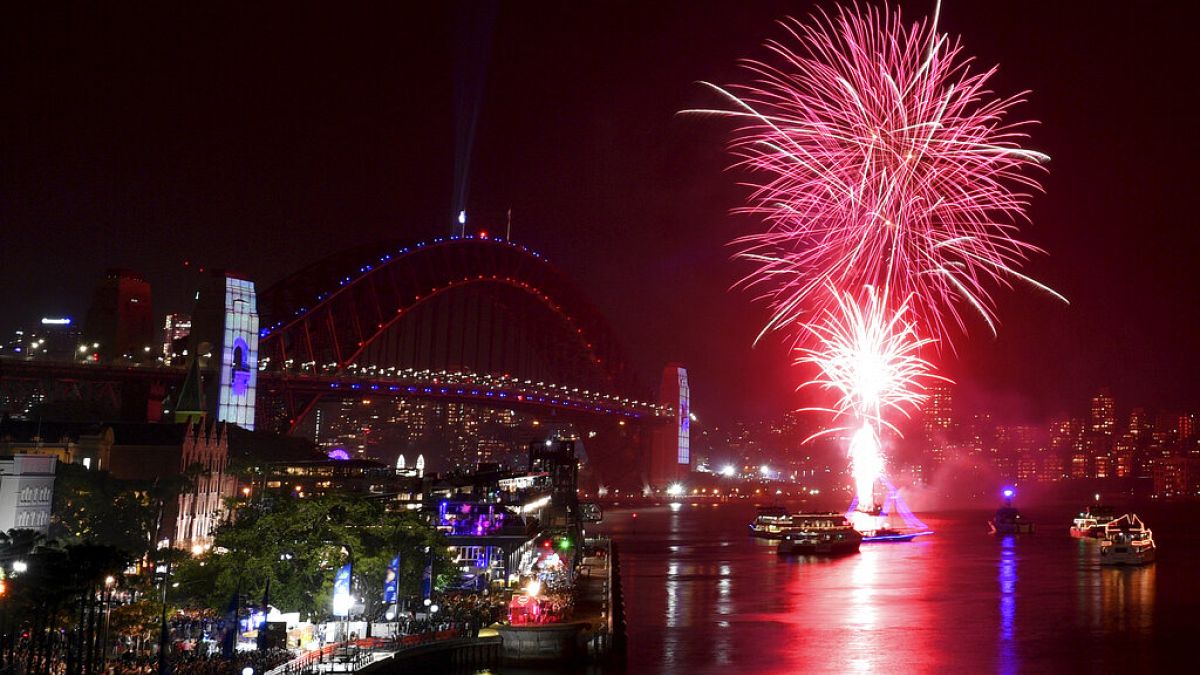 Feuerwerk über Sydney, Australien