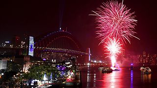 Feuerwerk über Sydney, Australien