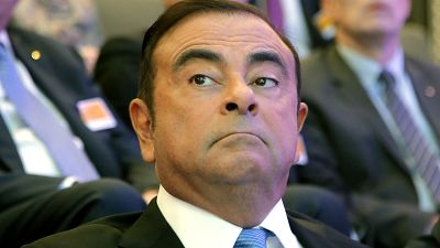 FILE - In this Oct. 6, 2017, file photo, former Nissan Motor chariman Carlos Ghosn attend a media conference outside Paris, France. FILE - In this Oct. 6, 2017, file photo, former Nissan Motor chariman Carlos Ghosn attend a media conference outside Paris, France.